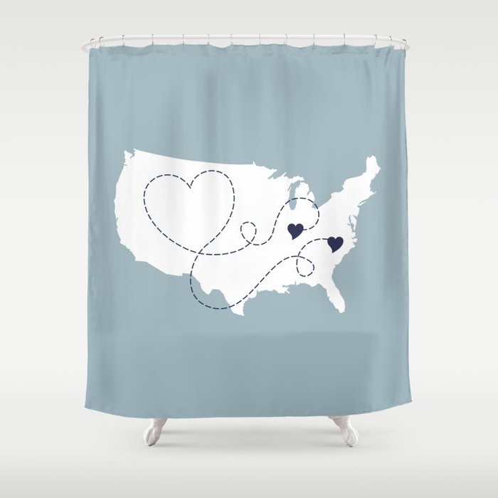 Personalized Usa Map Love Story Shower Curtain By Lexiphile Personalized Usa Map Love Story Shower Curtain By Lexiphile