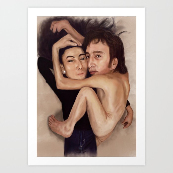John and Yoko Art Print