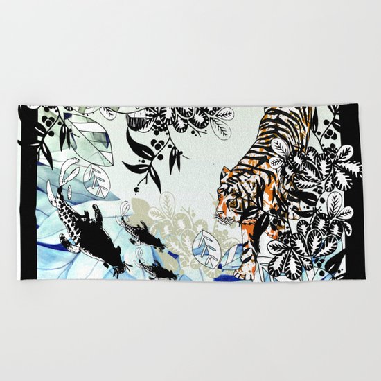 Tiger Tiger Beach Towel