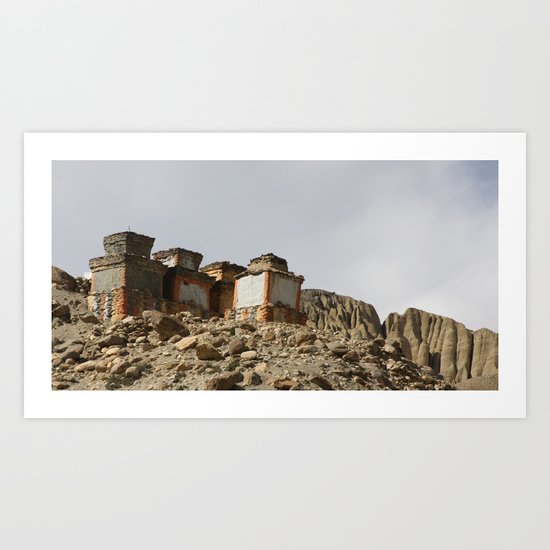 Ancient Chortens Art Print