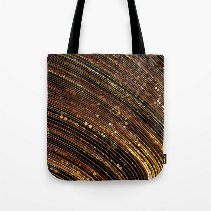 rox - abstract design rich brown rust copper tones Tote Bag