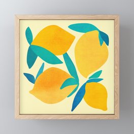 Mangoes - Tropical Fruit Illustration Framed Mini Art Print