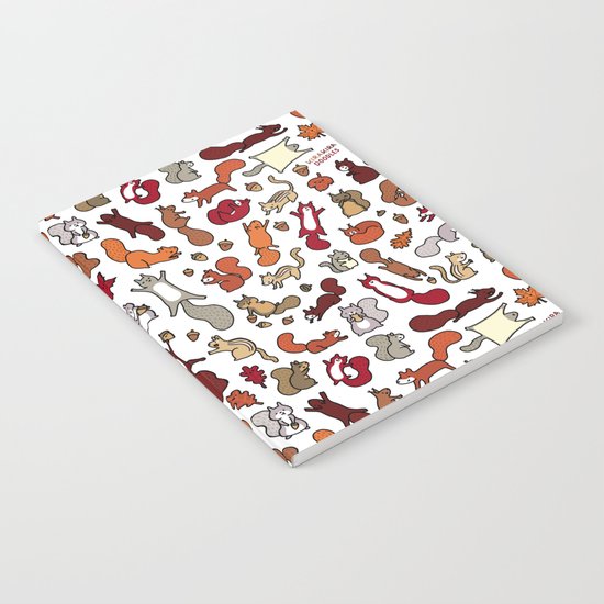 Squirrels in Fall Doodle Notebook