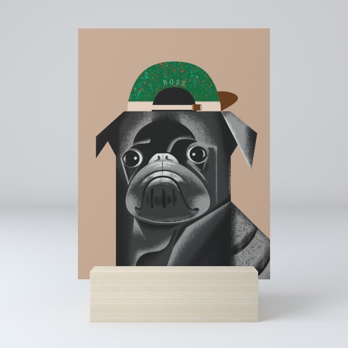 cute animal-black dog 2,puppies,gift Mini Art Print