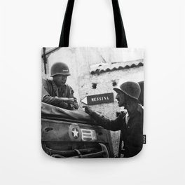 General Patton In Sicily Tote Bag