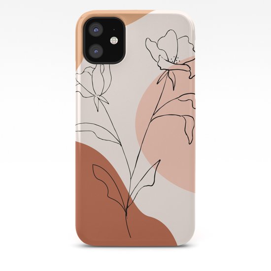 Poppies Line Drawing Iphone Case By Camilleallen Society6