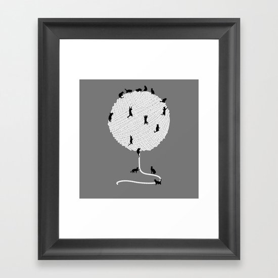 A Cats' Wandering Place Framed Art Print