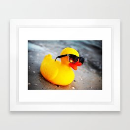 Beach Duck Framed Art Print