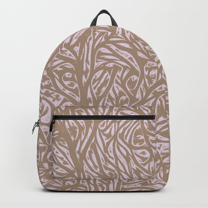 Summer Earth Color Saffron - Abstract Botanical Nature Backpack