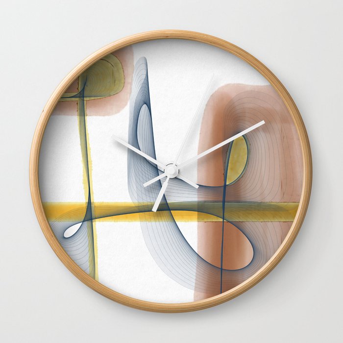 city life-abstract art Wall Clock