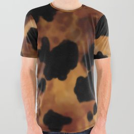 Tortoiseshell Watercolor All Over Graphic Tee