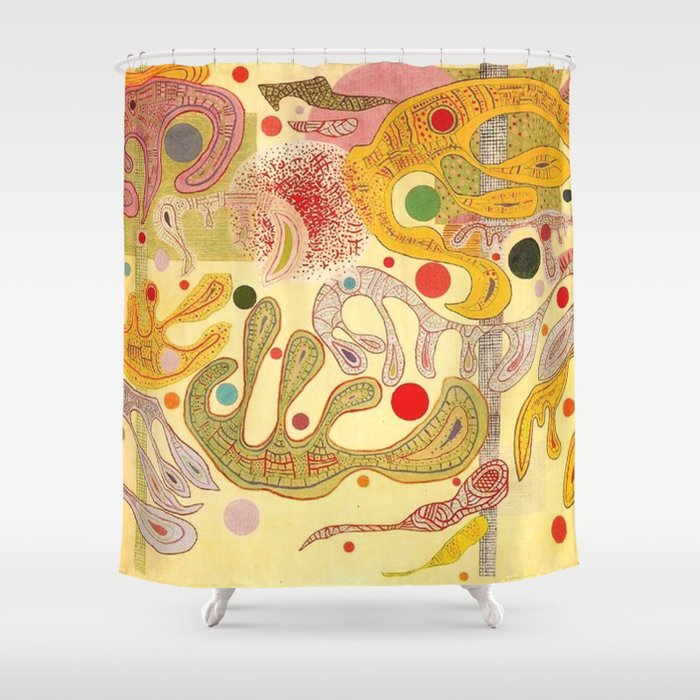 Wassily Kandinsky Capricious Forms Shower Curtain