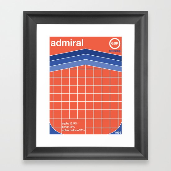 admiral single hop Framed Art Print