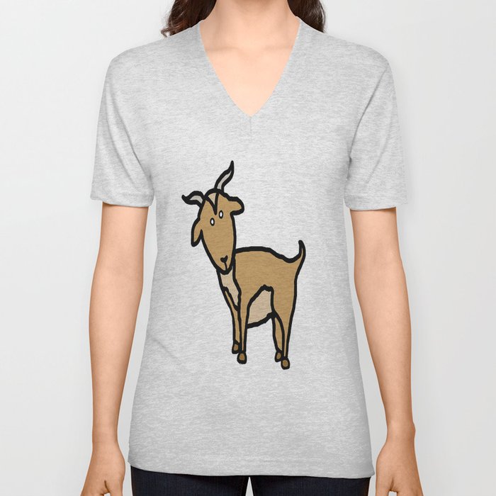 Goat V Neck T Shirt