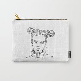 Young woman with pigtails Carry-All Pouch