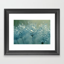 Shower Blue Framed Art Print