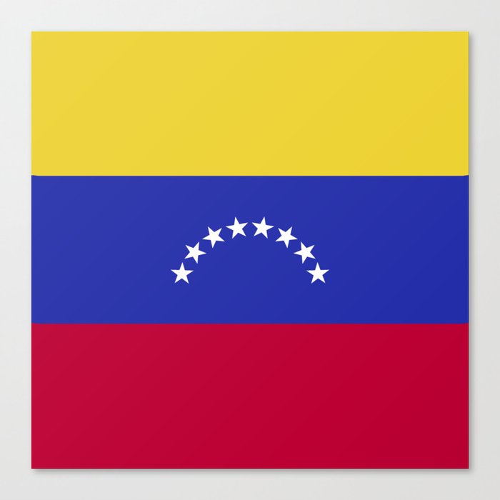 Venezuela flag emblem Canvas Print by textures Society6