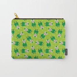 Cute French Bulldog is Feeling Lucky on St. Patrick's Day Carry-All Pouch