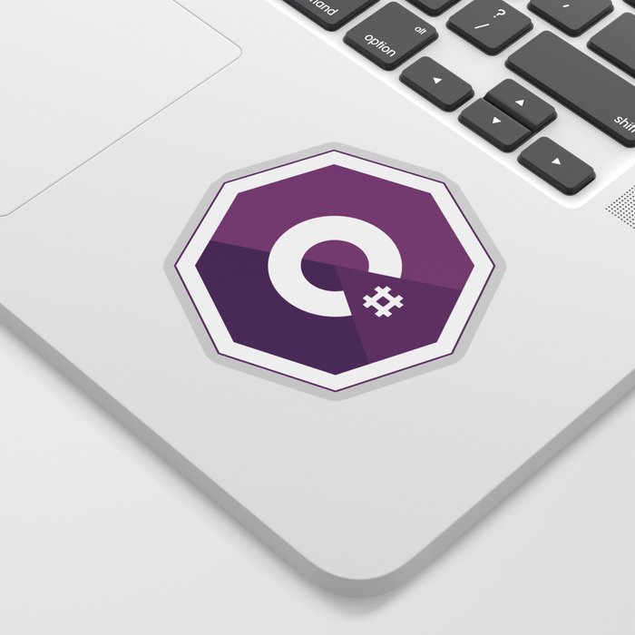 C# logo for csharp developers visual studio Sticker