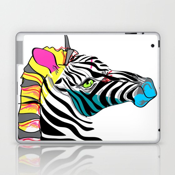 Funky Zebra Laptop & iPad Skin
