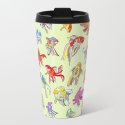 Fish Swimming In Sea Beach Towel By Max Lee Illustration