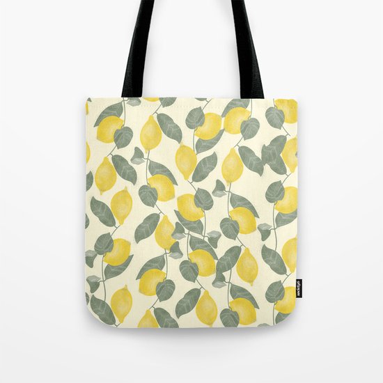 Citrus Pattern Tote Bag