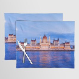 Budapest, Hungary parliament at night. Placemat