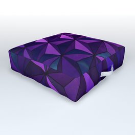 Purple Geometric Outdoor Floor Cushion