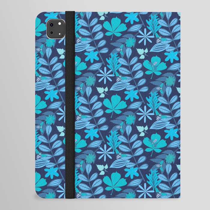 Autumn Buzz Blue iPad Folio Case