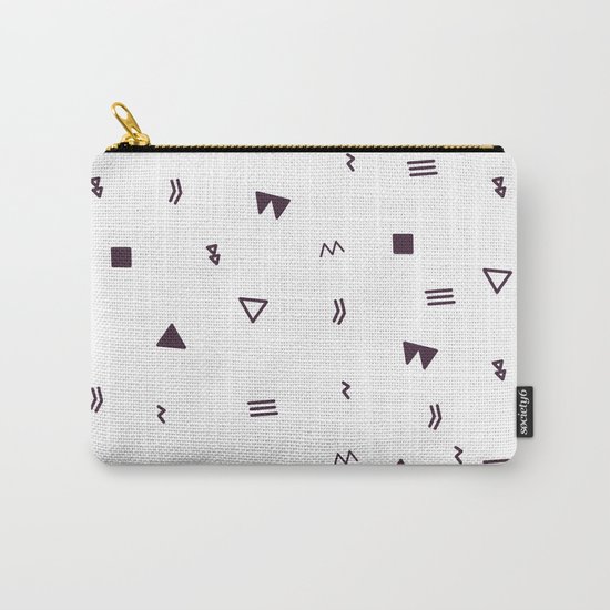 Black and white pattern Carry-All Pouch