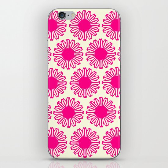 vintage flowers pink iPhone & iPod Skin