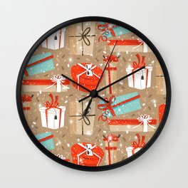 Christmas Gifts Wall Clock