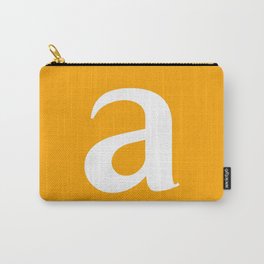 a (WHITE & ORANGE LETTERS) Carry-All Pouch