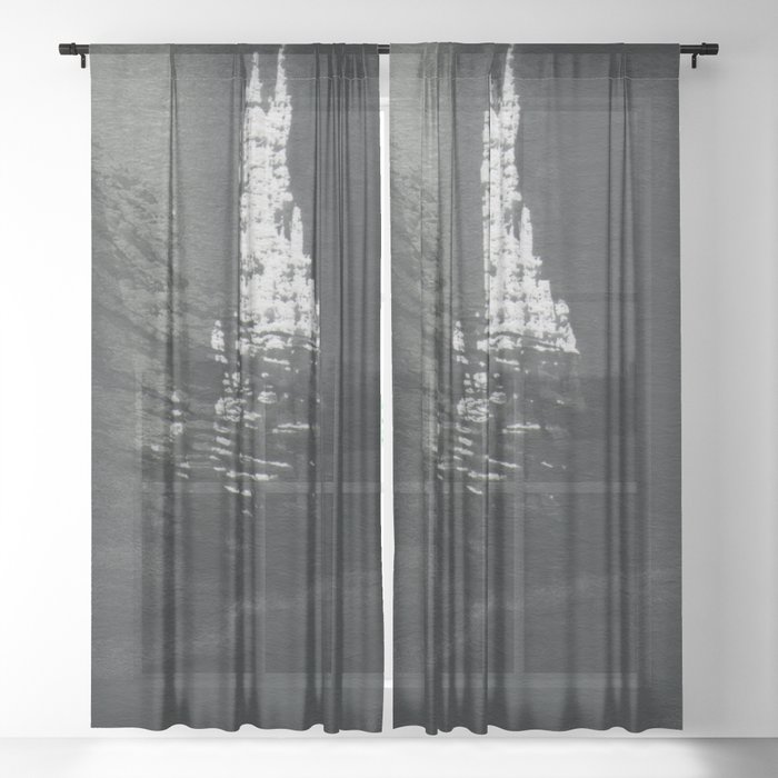 Dark Space 02 Sheer Curtain