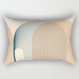 Abstraction_NEW_GEOMETRIC_RISING_BEIGE_LOVE_POP_ART_0211B Rectangular Pillow