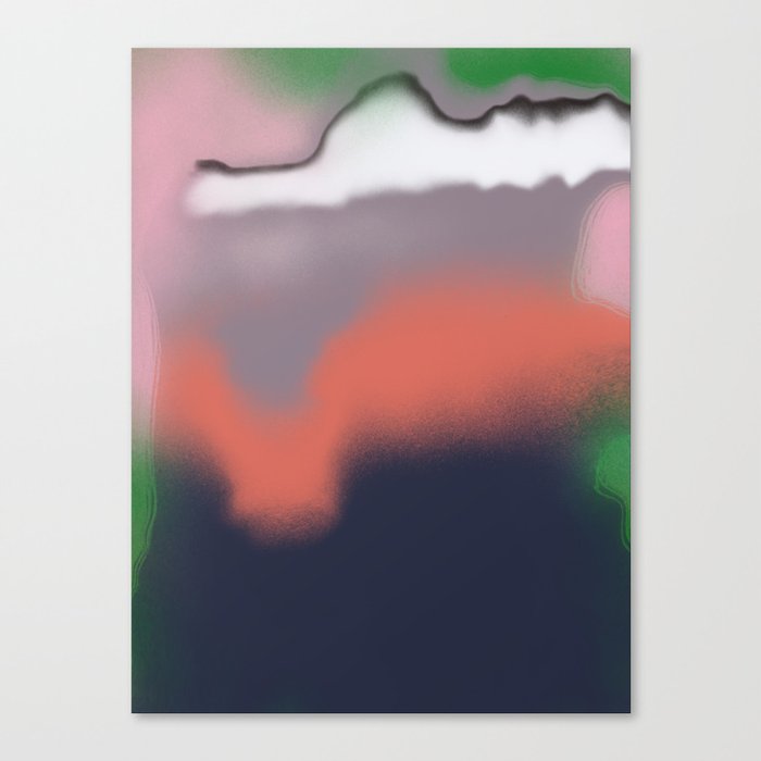 Muddy cloudscape abstract Canvas Print