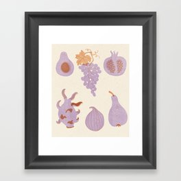 Fruits poster Framed Art Print