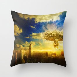 Big atomic bomb Throw Pillow