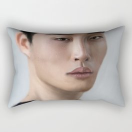 Asian man Rectangular Pillow