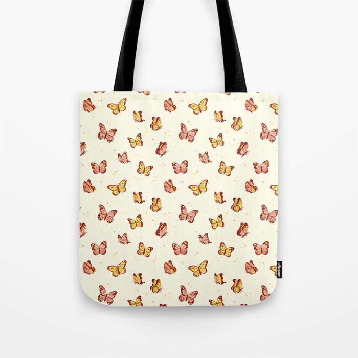 Romantic Butterly Pattern Tote Bag