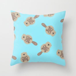 Floating friends Throw Pillow