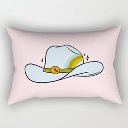 Capricorn Cowboy Hat Rectangular Pillow
