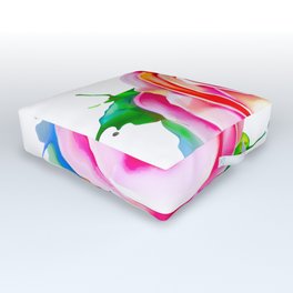 colorful rose  Outdoor Floor Cushion