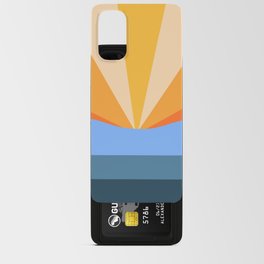Cover II - Colorful Sunset Retro Abstract Geometric Minimalistic Design Pattern Android Card Case