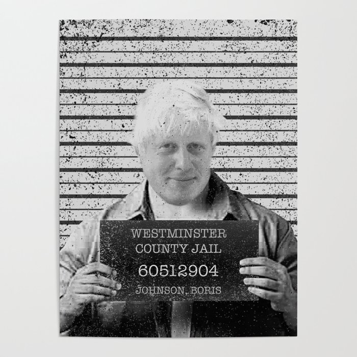 Boris Johnson Mugshot Poster