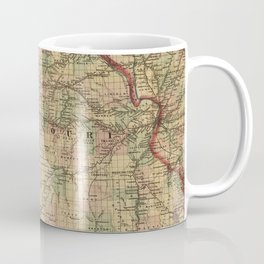 Vintage Missouri Railroad Map (1872) Coffee Mug