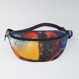 Energy of life is love abstract painting Fanny Pack