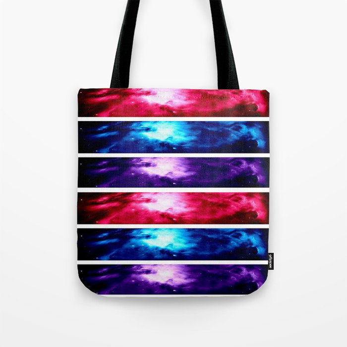 Orion NebuLA Panel Art : Pink Blue Purple Tote Bag