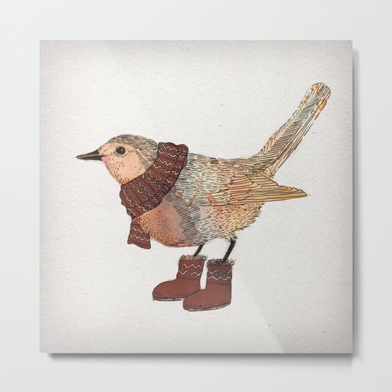 Robin Metal Print