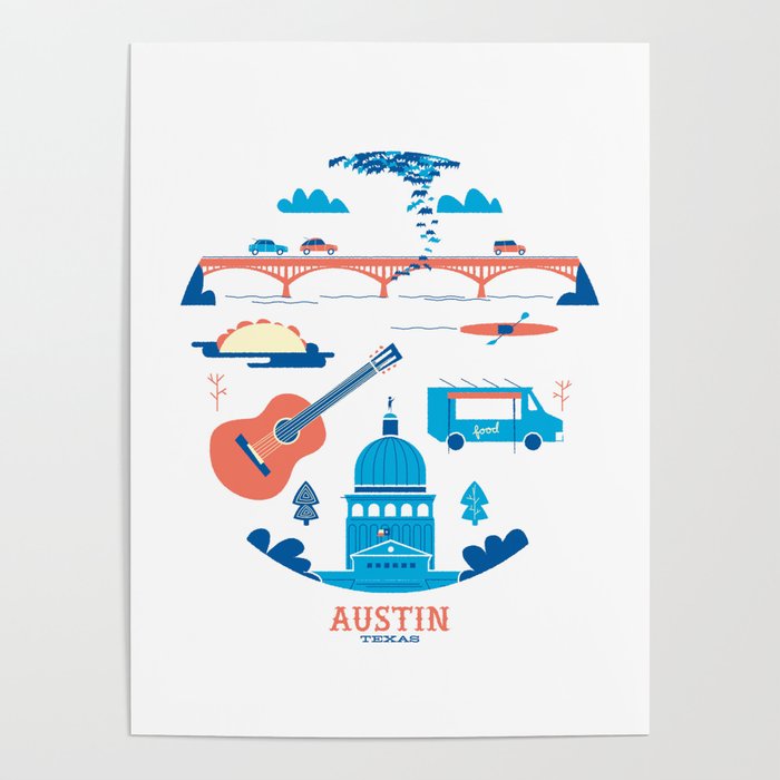 Love Letter to Austin, Texas Poster